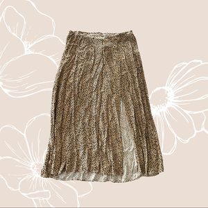 American Eagle Cheetah Print Midi Skirt